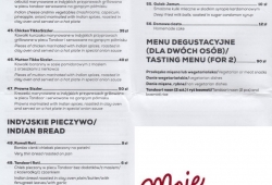 Moje Curry Restauracja Indyjska, róg Al. KEN i Wąwozowej, menu cz.3