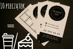 Zbierz 10 pieczątek i odbierz aromatyczną kawę lub pyszne ciasto!