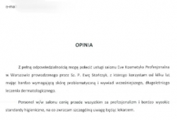 Referencje od wieloletniej klientki