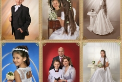 Przykłady fotografii komunijnych zrealizowanych w studiu fotograficznym Kocewiak