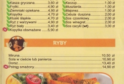 Kucharek Sześć Obiady Domowe, ulica Dereniowa, Ursynów, menu cz. 4