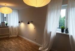 Mieszkanie w Warszawie na Mokotowie, sypialnia.