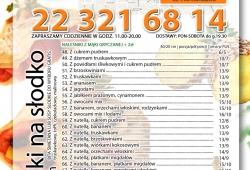 Menu naleśników słodkich