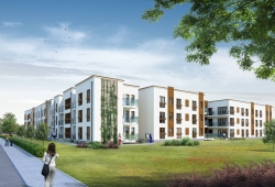 Budynki mieszkaniowe wielorodzinne, pod Warszawą.