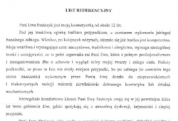 Referencje od wieloletniej klientki